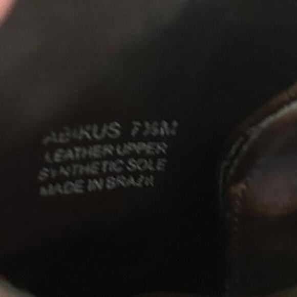 Brown Leather Steve Madden Abikus Scrunch Leather Ankle Boot Shootie Bootie - Picture 4 of 7